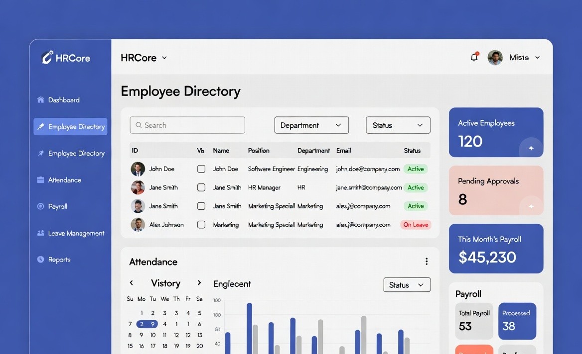 HRCore – Employee Management System