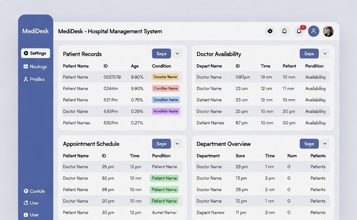 MediDesk – Hospital Management System