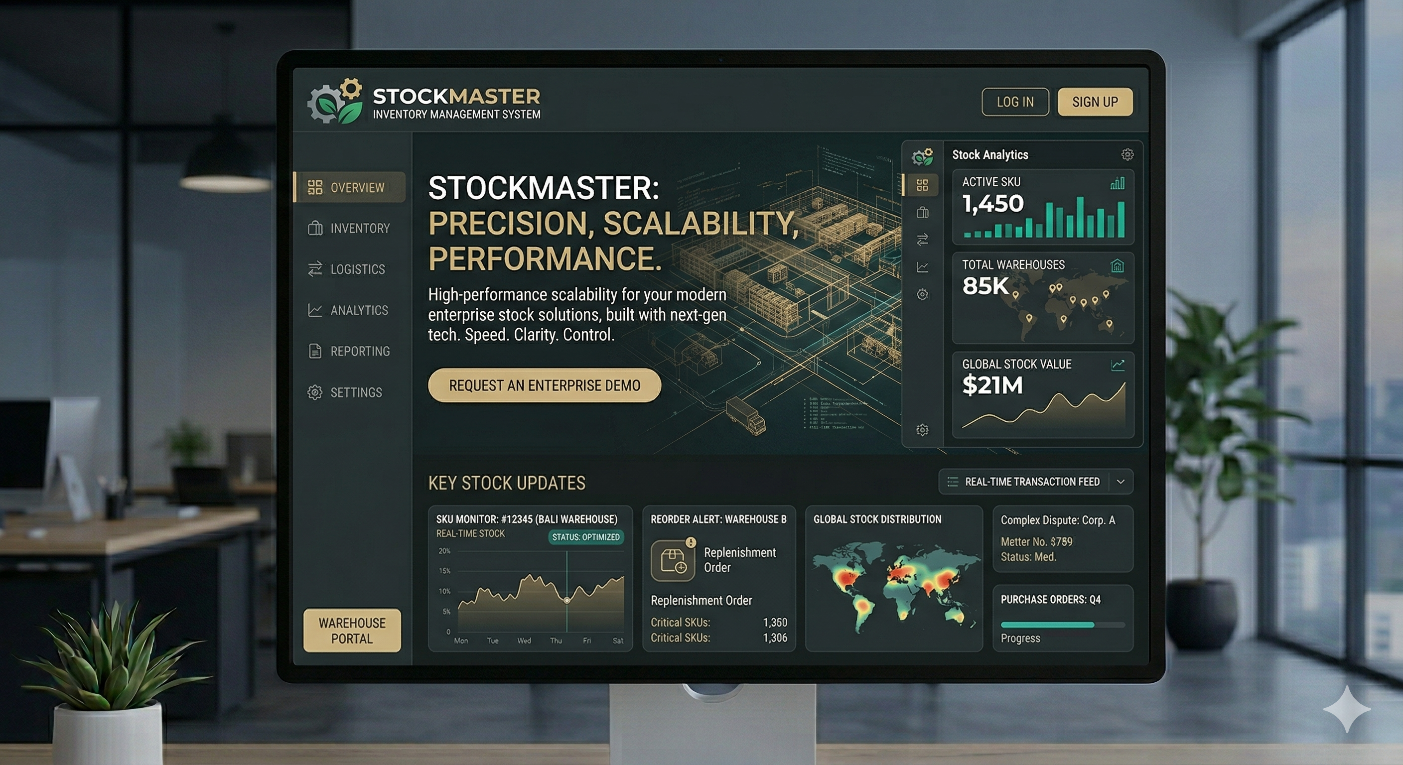 StockMaster – Inventory Management System
