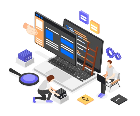 Web development illustration